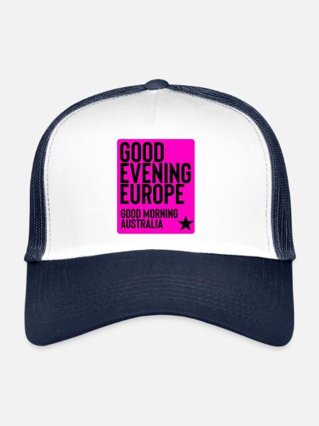 Eurovision - Casquette trucker  - blanc/marine - Devant