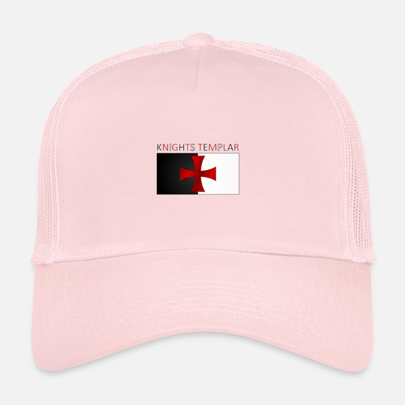 Knights Templar Templar Cross Banner Trucker Cap