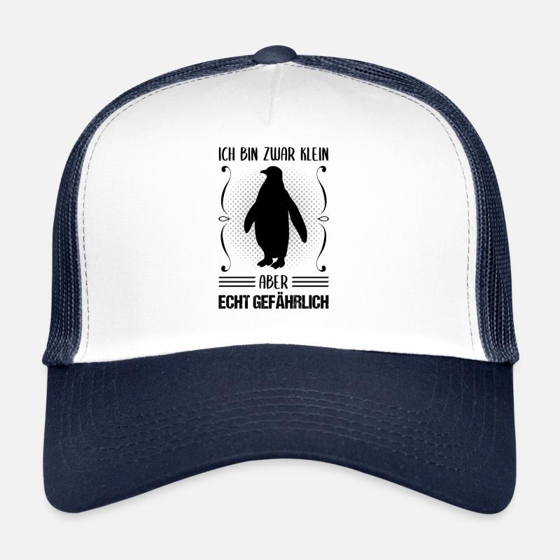 Pinguin Klein Aber Gefährlich Spruch Geschenk Trucker Cap