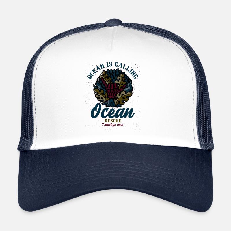 Ocean Rescue - Trucker Cap - white/navy