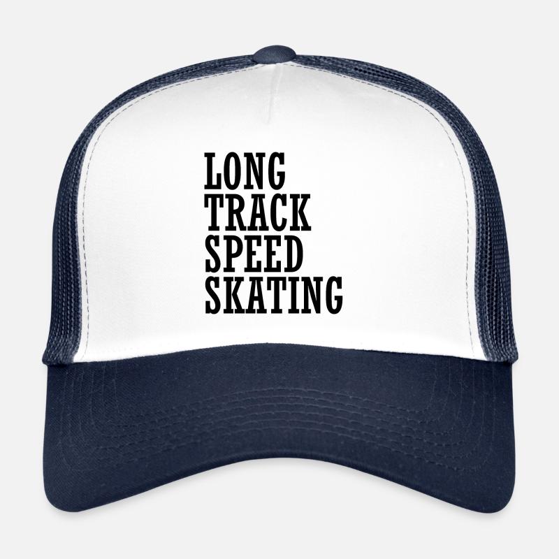 Long Track Speed Skating Funny Speed Skater Trucker Cap