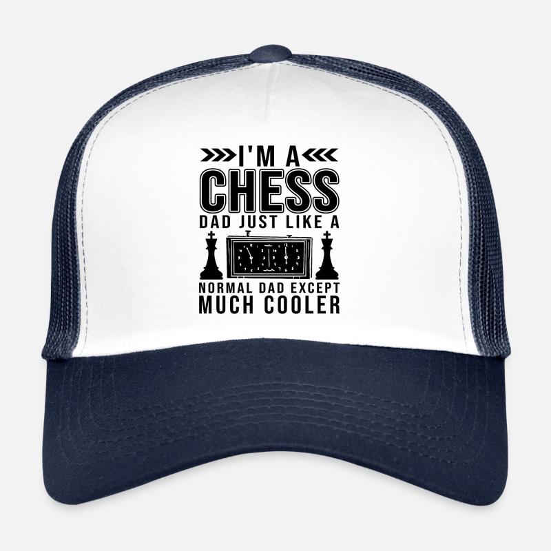 Cool Chess Dad Funny Chess Player Citations Casquette trucker 