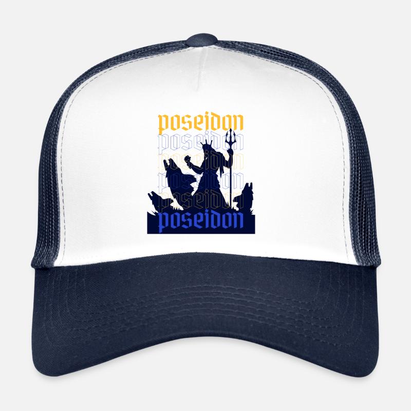 Poséidon dieu grec de la mer Casquette trucker 