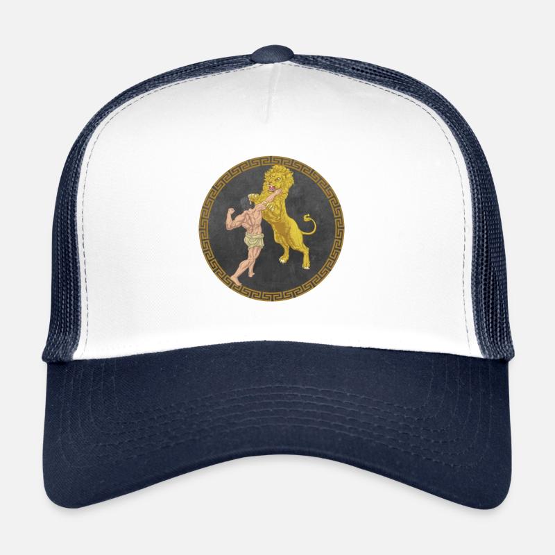Hercule Héros grec, Bataille avec le lion Casquette trucker 