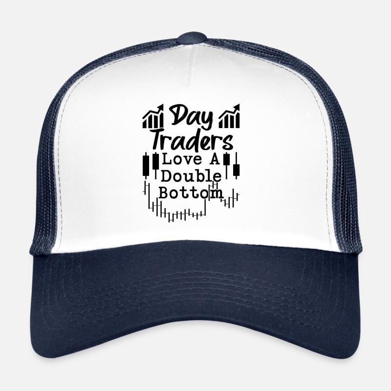 Day Trader aime un double fond drôle cotes de trading Casquette trucker 