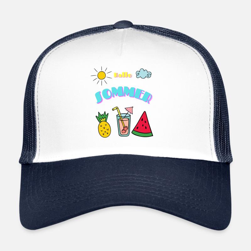 Summer Vibes Paradise Sommer Sonne Urlaub Strand Trucker Cap
