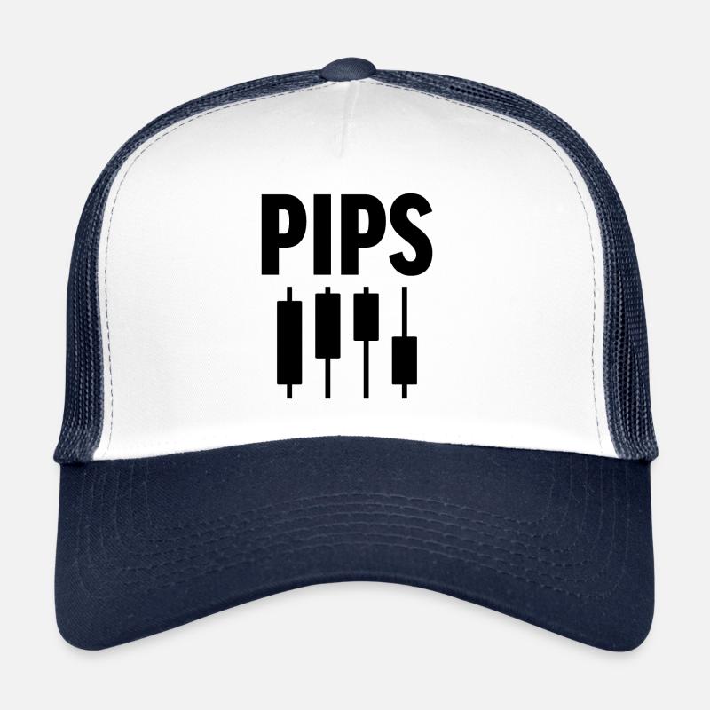 Pips Funny Forex Trader Trading Fan Cotes Casquette trucker 