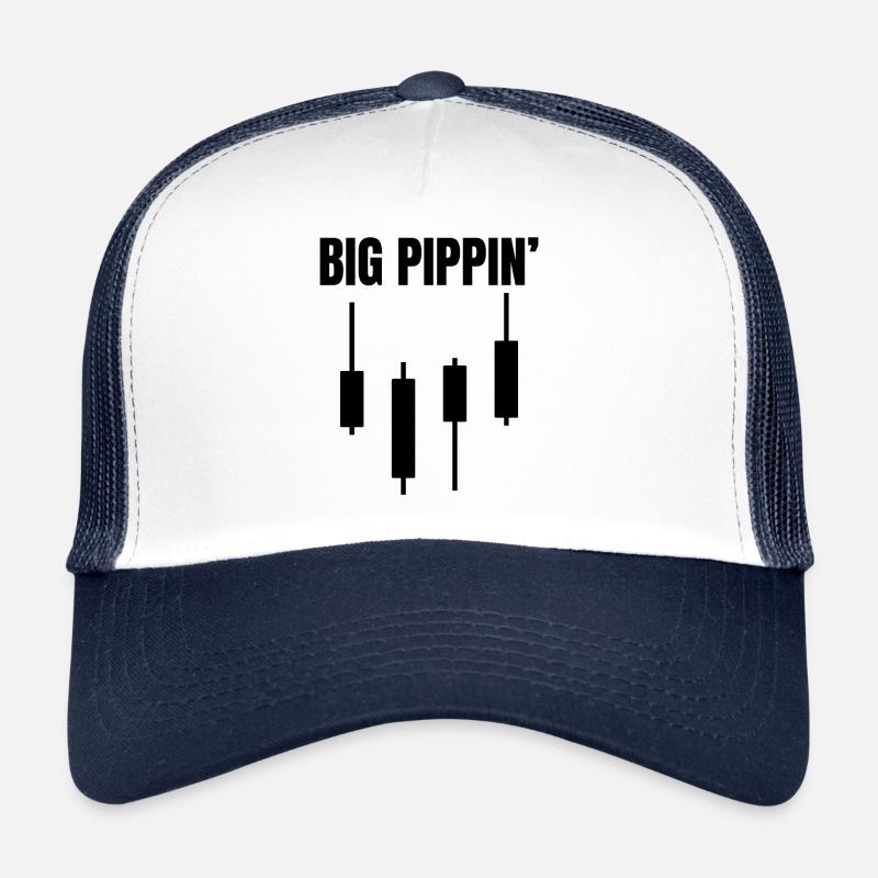 Big Pippin' Funny Forex Trader Memes Citation Casquette trucker 