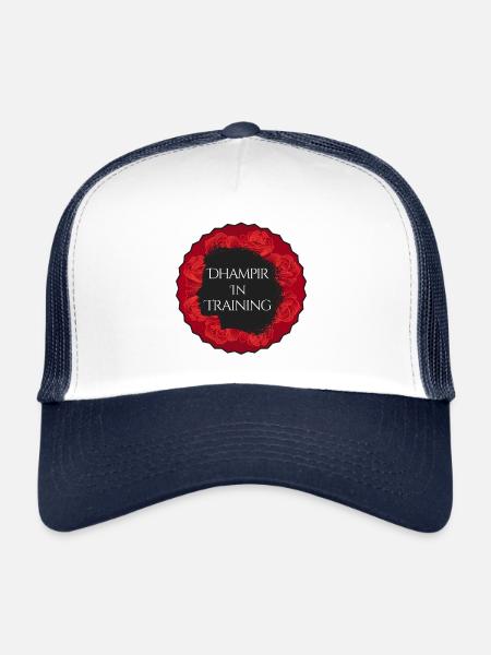 Académie Rose Vampire - Casquette trucker  - blanc/marine - Devant