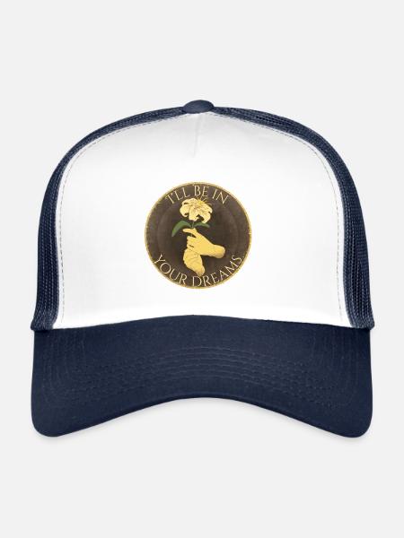 Académie des vampires - Casquette trucker  - blanc/marine - Devant