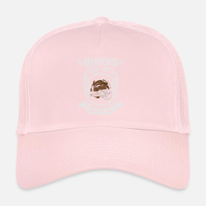 Un motard de l’enfer avec des ailes Casquette trucker 