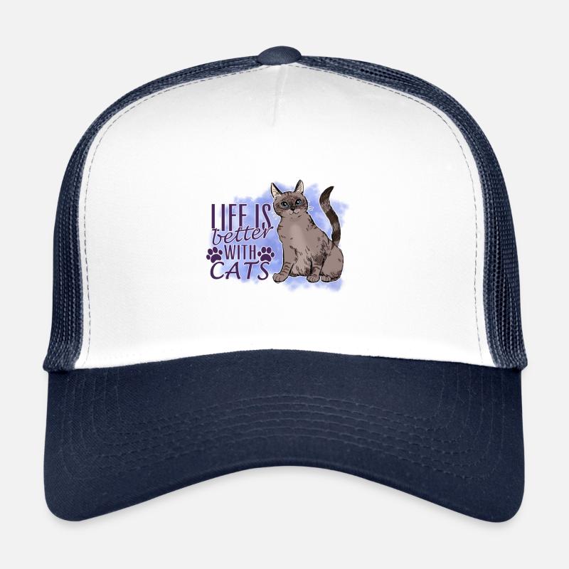 Life is better with kittens Trucker Cap