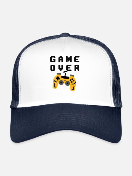 Fin du jeu - Casquette trucker  - blanc/marine - Devant