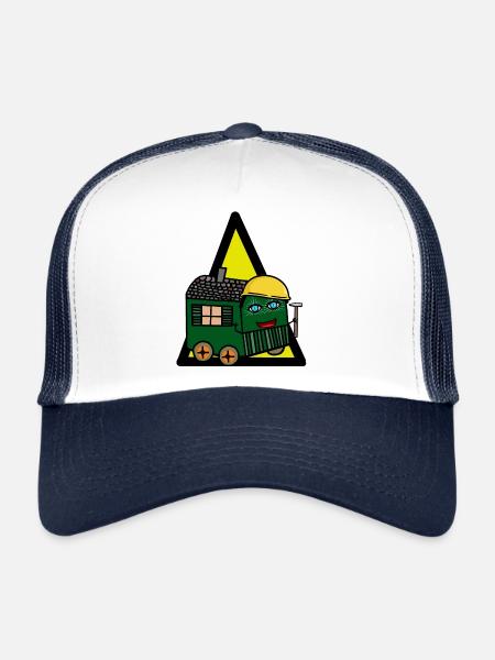 Construction Construction Site Construction Trailer Builder Commercial - Trucker Cap - white/navy - Front