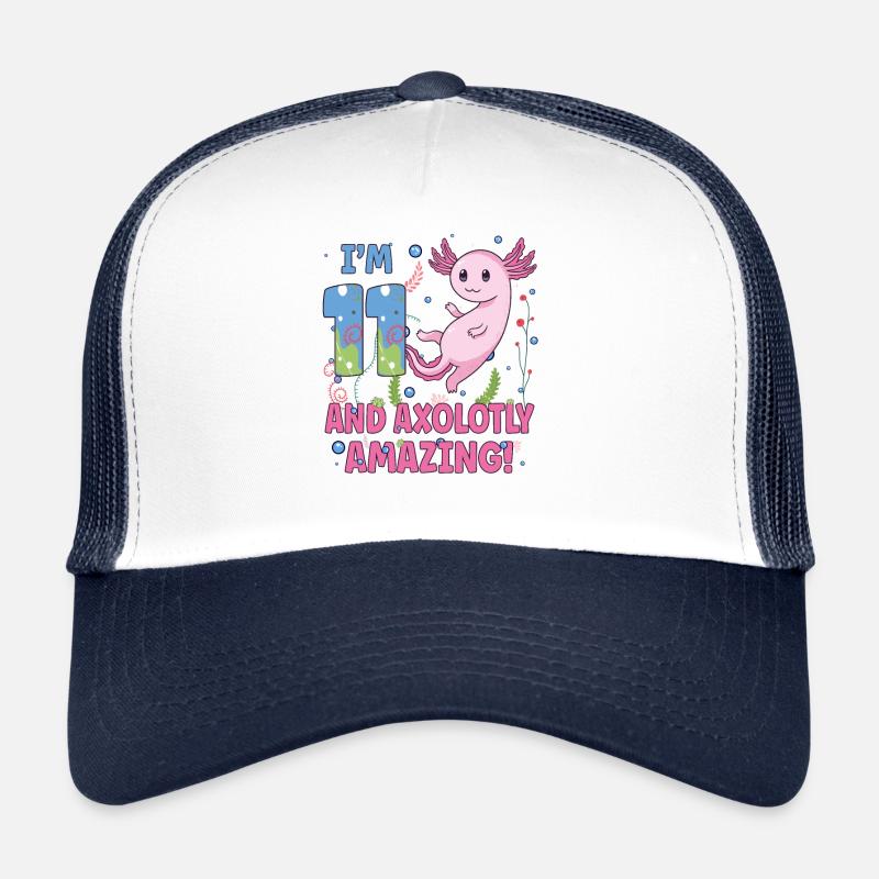 I'm 11 süßes Axolotl 11. Geburtstags Geschenk Trucker Cap
