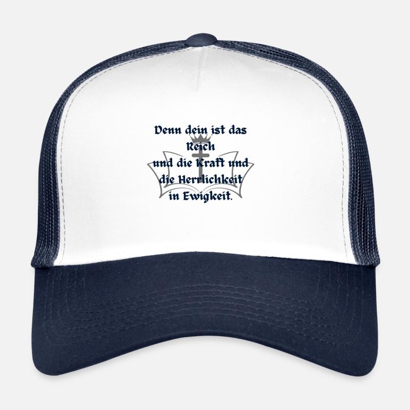 Das Vaterunser - Trucker Cap - Weiß/Navy