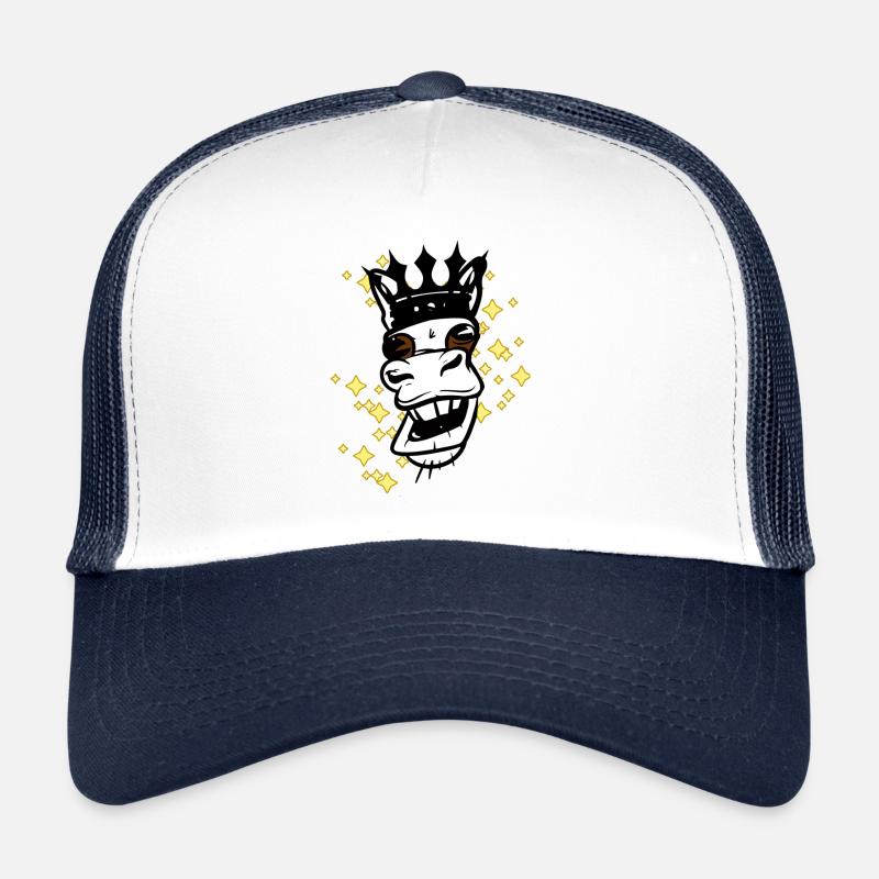 Personnage de conte de fées Cheval Prince King Cavalier Cavalier Casquette trucker 