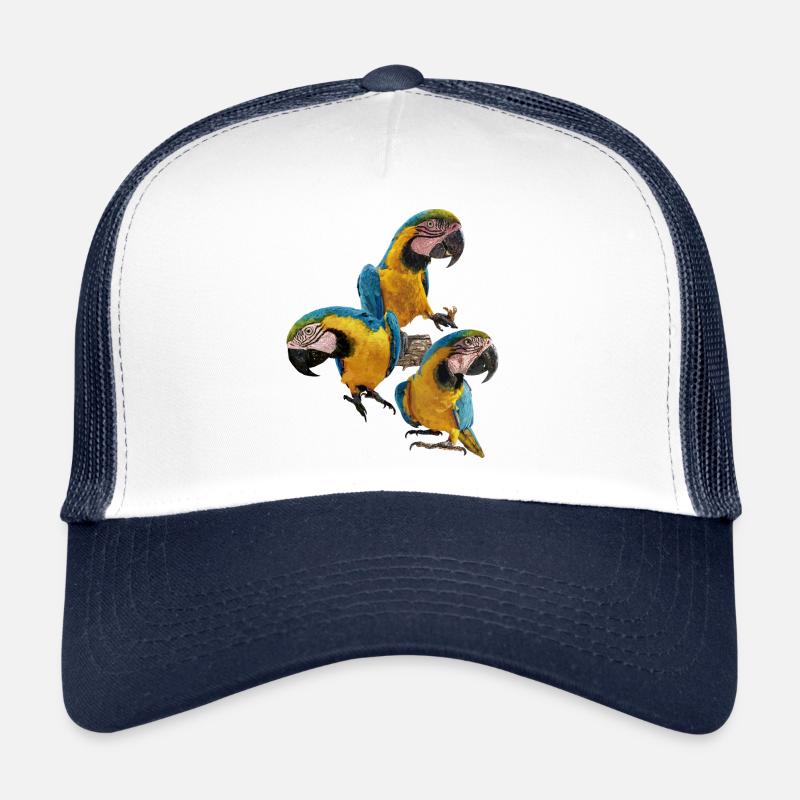 The blue and yellow macaw Trucker Cap