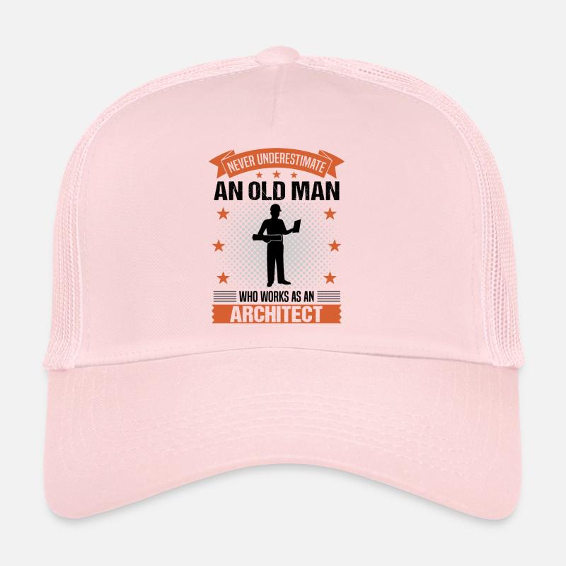 Architect Old Man Saying Men's Gift Trucker Cap
