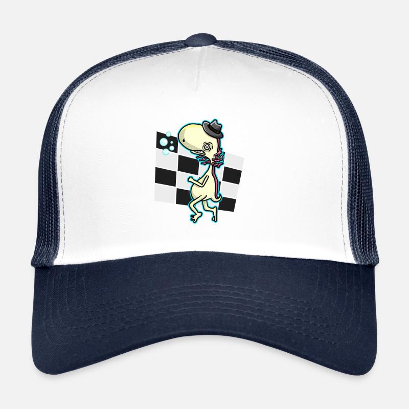 Axolotl Skaxolotl Ska with Hat Trucker Cap