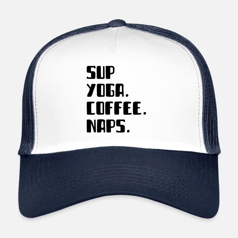 SUP Yoga Coffee Naps Paddle Boarding amusant Casquette trucker 