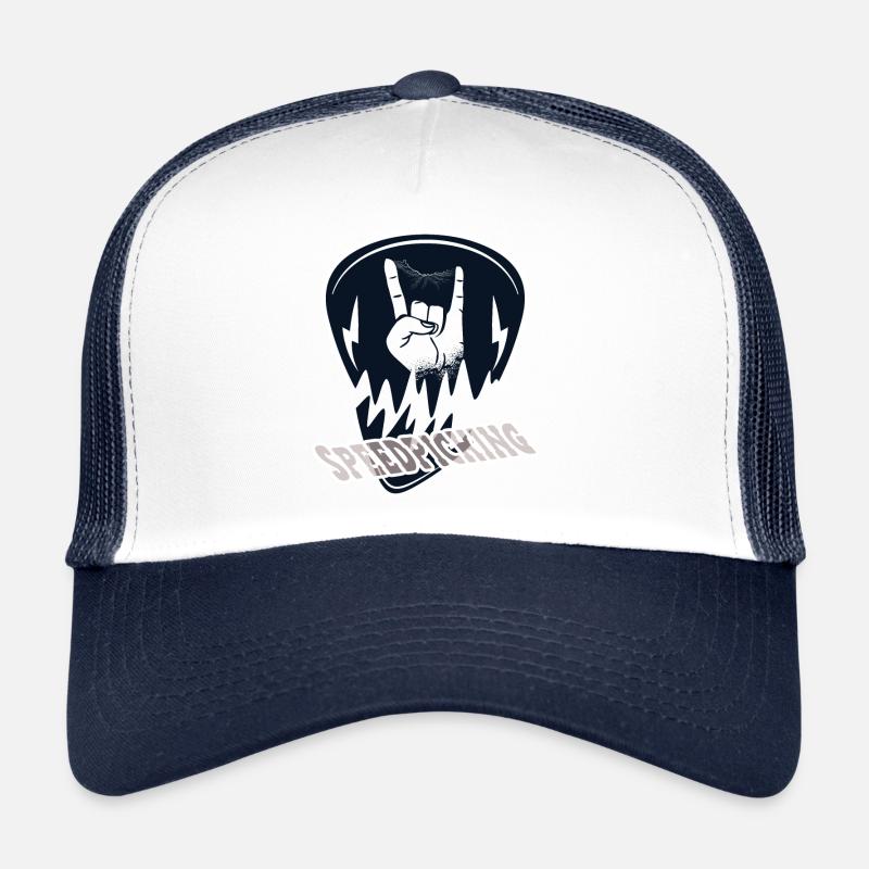 Speedpicking Plectrum with devil's greeting for guitar Trucker Cap