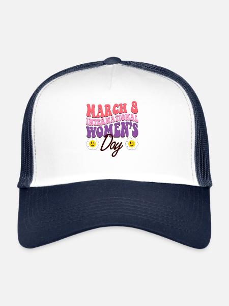 Classic Vintage International Womens Day - Trucker Cap - white/navy - Front