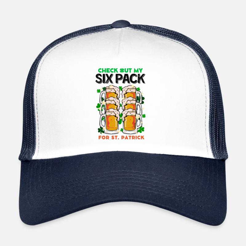 Saint Patrick my Six Pack beers is delicious Trucker Cap