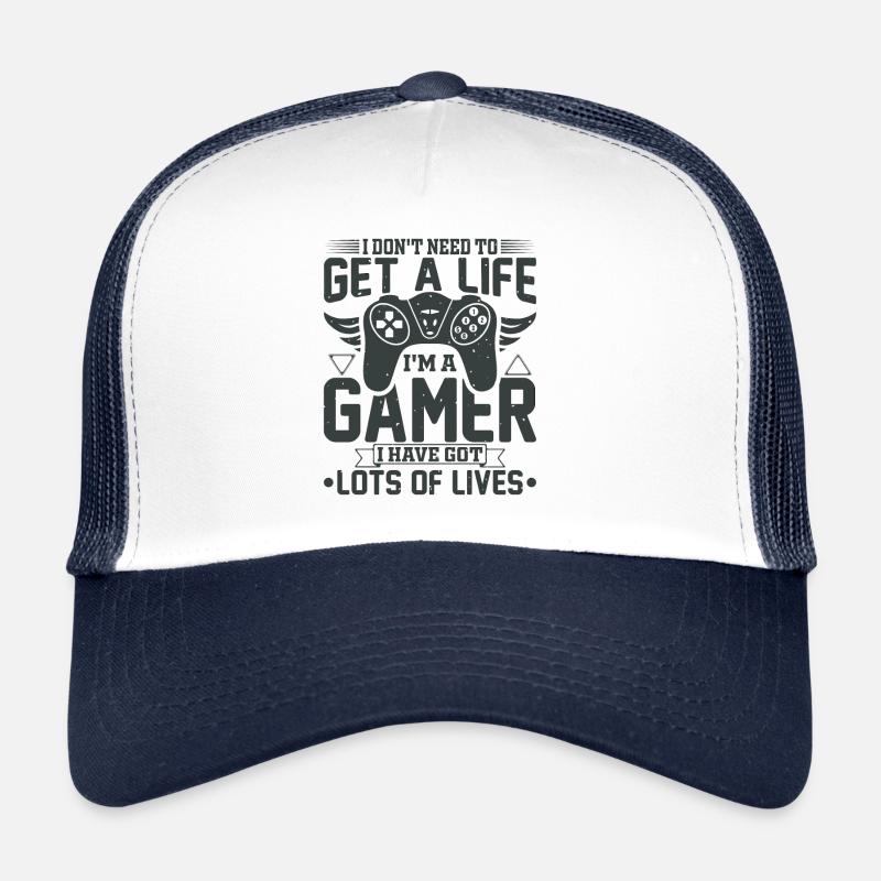 Gamer gaming zocken Computerspiel Controller Trucker Cap