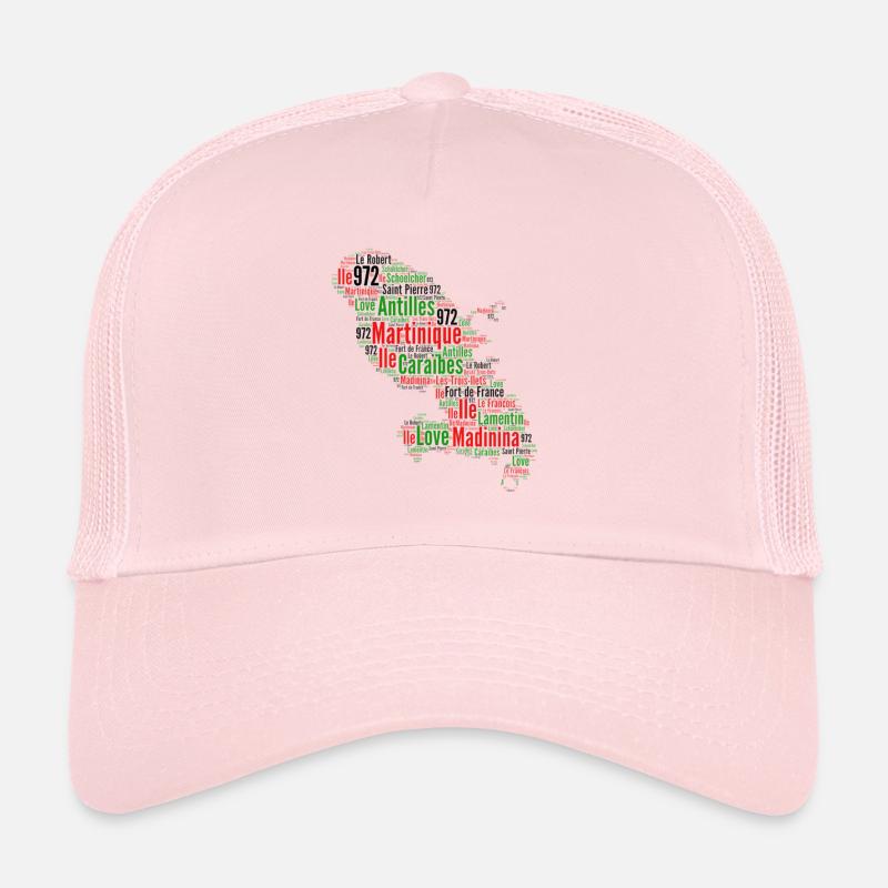 Martinique 972 Antilles Island Map Trucker Cap