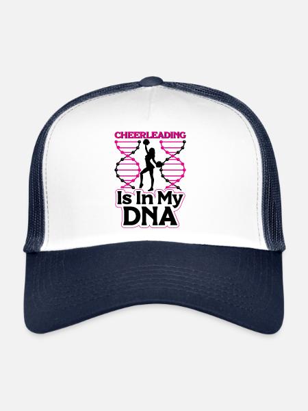 Cheerleading Team Cheerleader Entraîneur - Casquette trucker  - blanc/marine - Devant