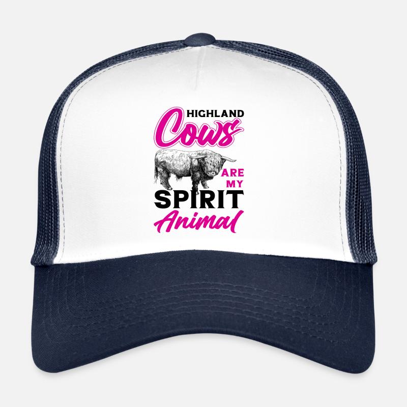 Bovins écossais des Highlands Bovins des Highlands Casquette trucker 