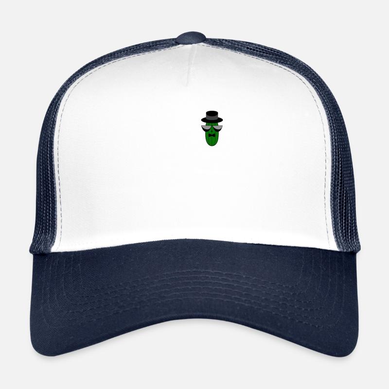 Gangster Mafia Concombre avec lunettes de soleil Pocket Desig Casquette trucker 