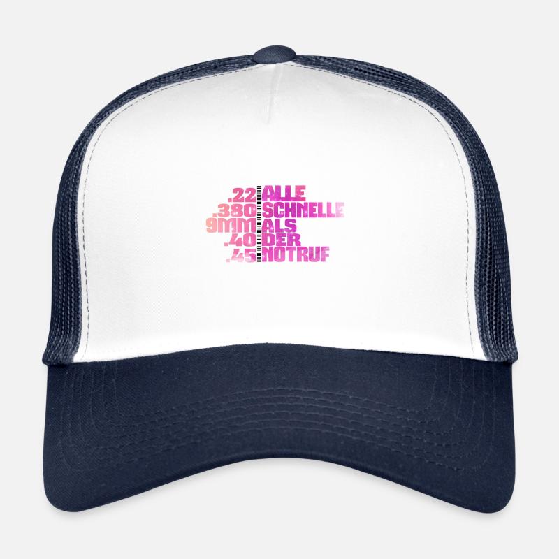 Alles Schneller Als Der Notruf - Trucker Cap - Weiß/Navy
