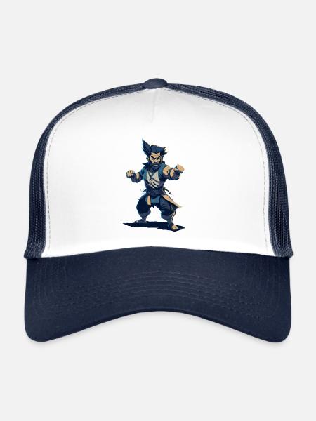 Jew Jitsu Hilarious Jiu Jitsu Pun Martial Arts - Trucker Cap - Weiß/Navy - Vorne