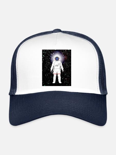 Space Man Astronaut - Trucker Cap - white/navy - Front