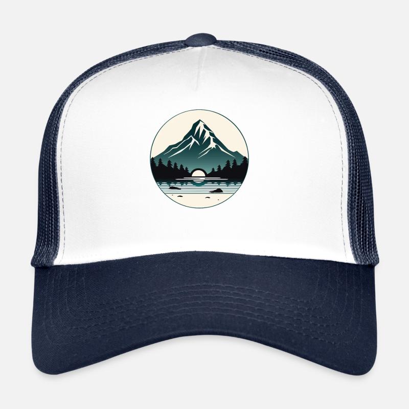 Summit - Minimalist nature design Trucker Cap