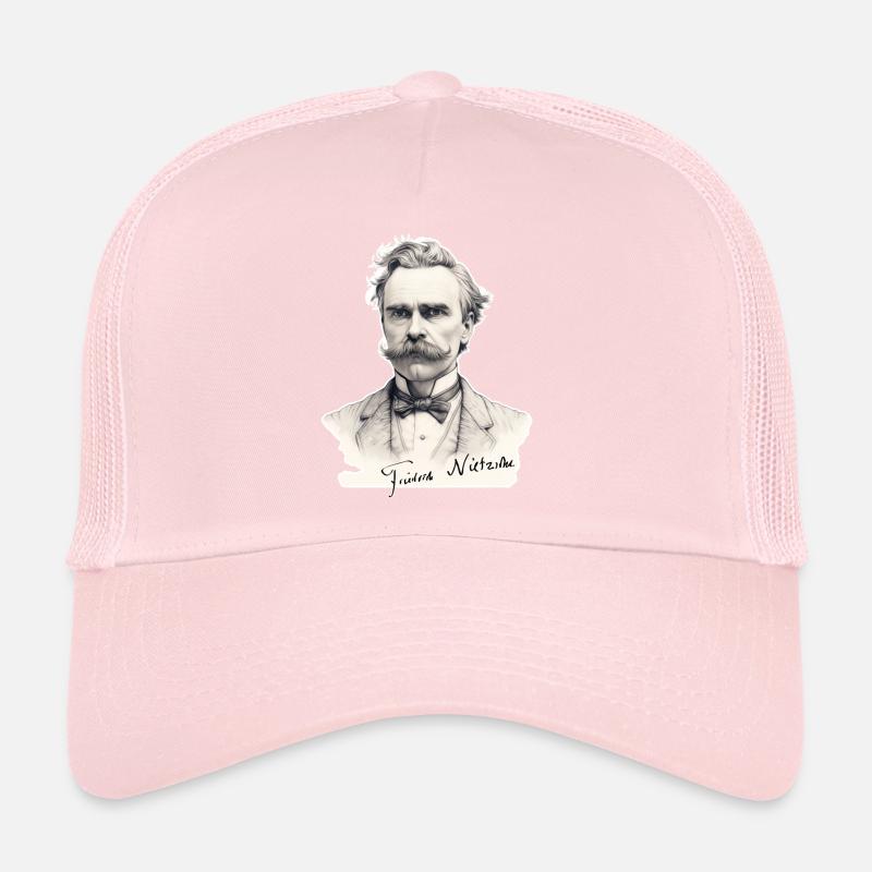 Friedrich Nietzsche Illustration Trucker Cap