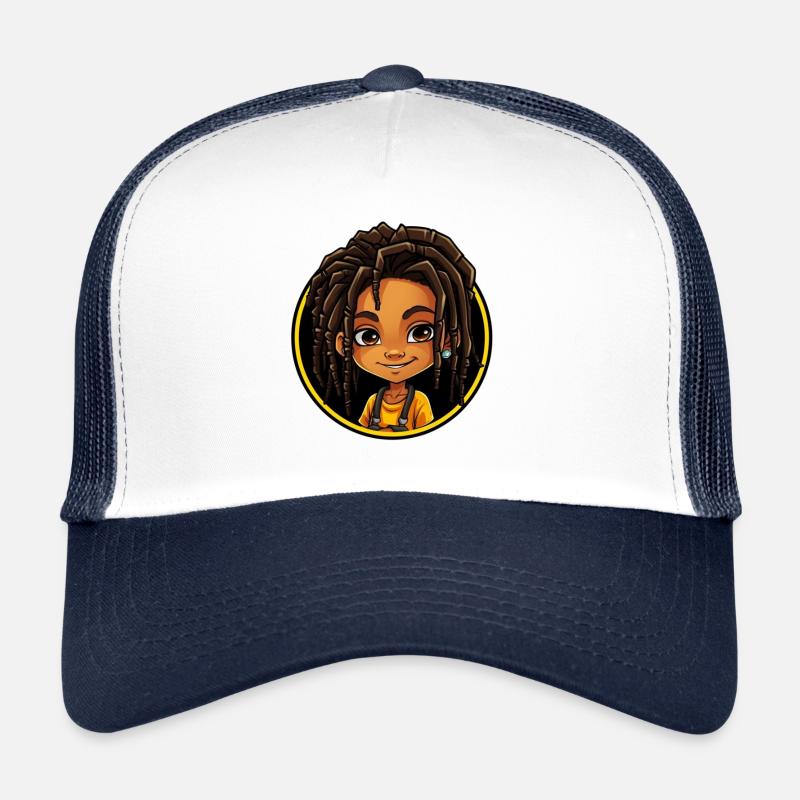 Afro Schwarz Kind Junge Mädchen Empowerment Teenag Trucker Cap