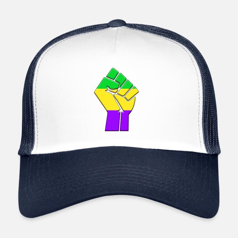 Drapeau du Mardi Gras Casquette trucker 