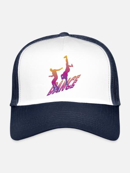 Tanzen - Trucker Cap - Weiß/Navy - Vorne