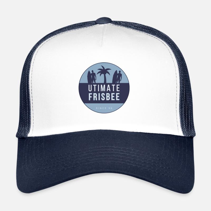 ulti beach 15 - Casquette trucker  - blanc/marine