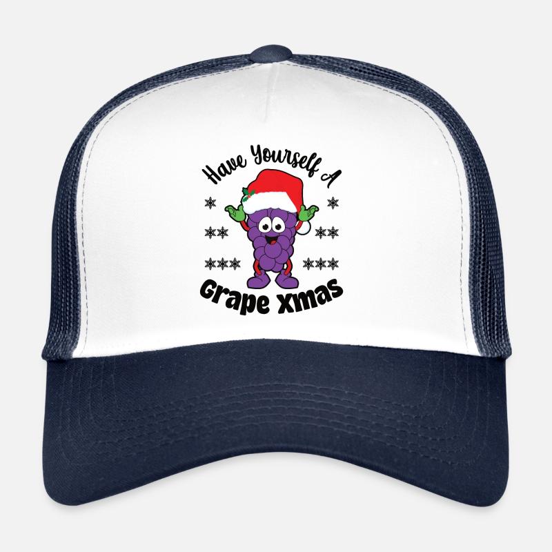 Offrez-vous un Noël aux raisins Casquette trucker 