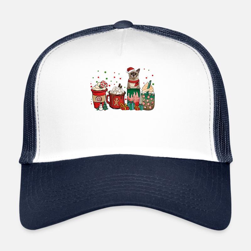Tasses à café birmanes Santa Cat Casquette trucker 