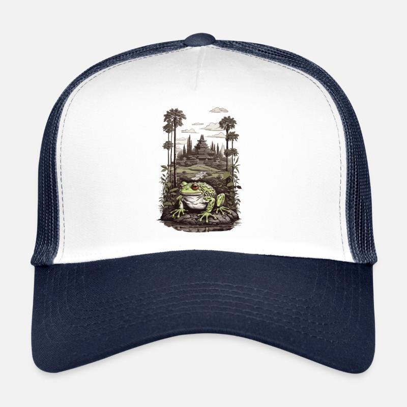 Frog Nature Esthétique Harmonie Frog Lover Casquette trucker 
