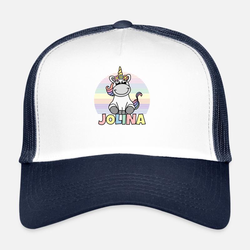 Jolina Einhorn Name Trucker Cap