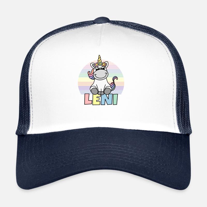 Leni Unicorn Name Trucker Cap