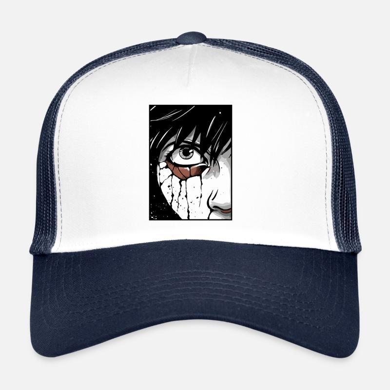 Anime Yeux Tristes Visage Casquette trucker 