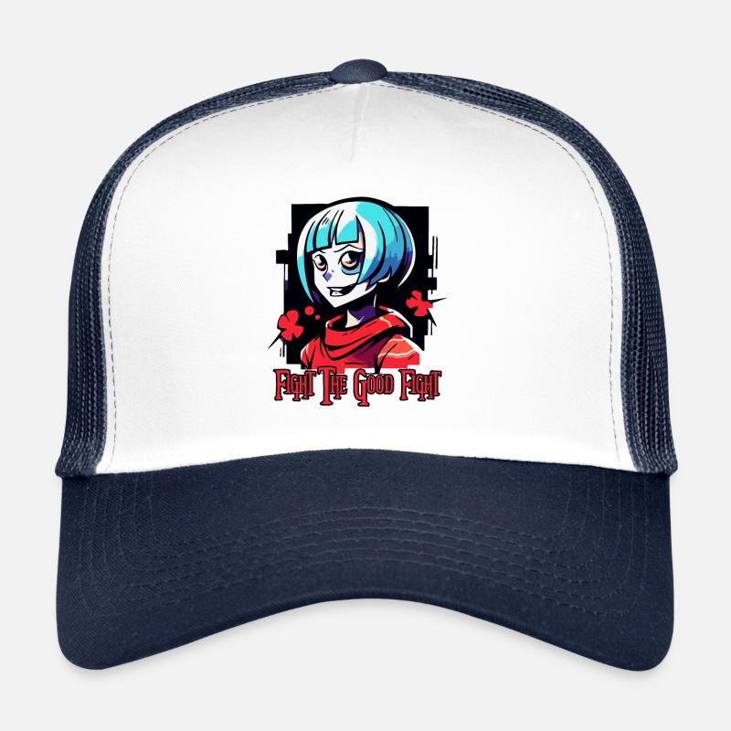 Combattez le bon combat avec une fille d’anime Casquette trucker 