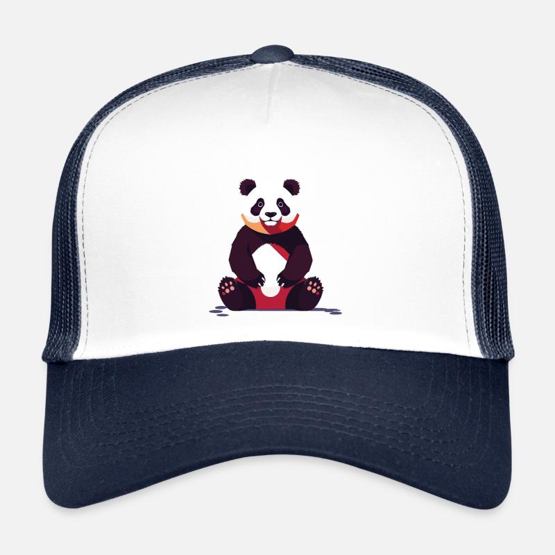 Pandabär Zeichnung süßer Panda Tier Design Trucker Cap